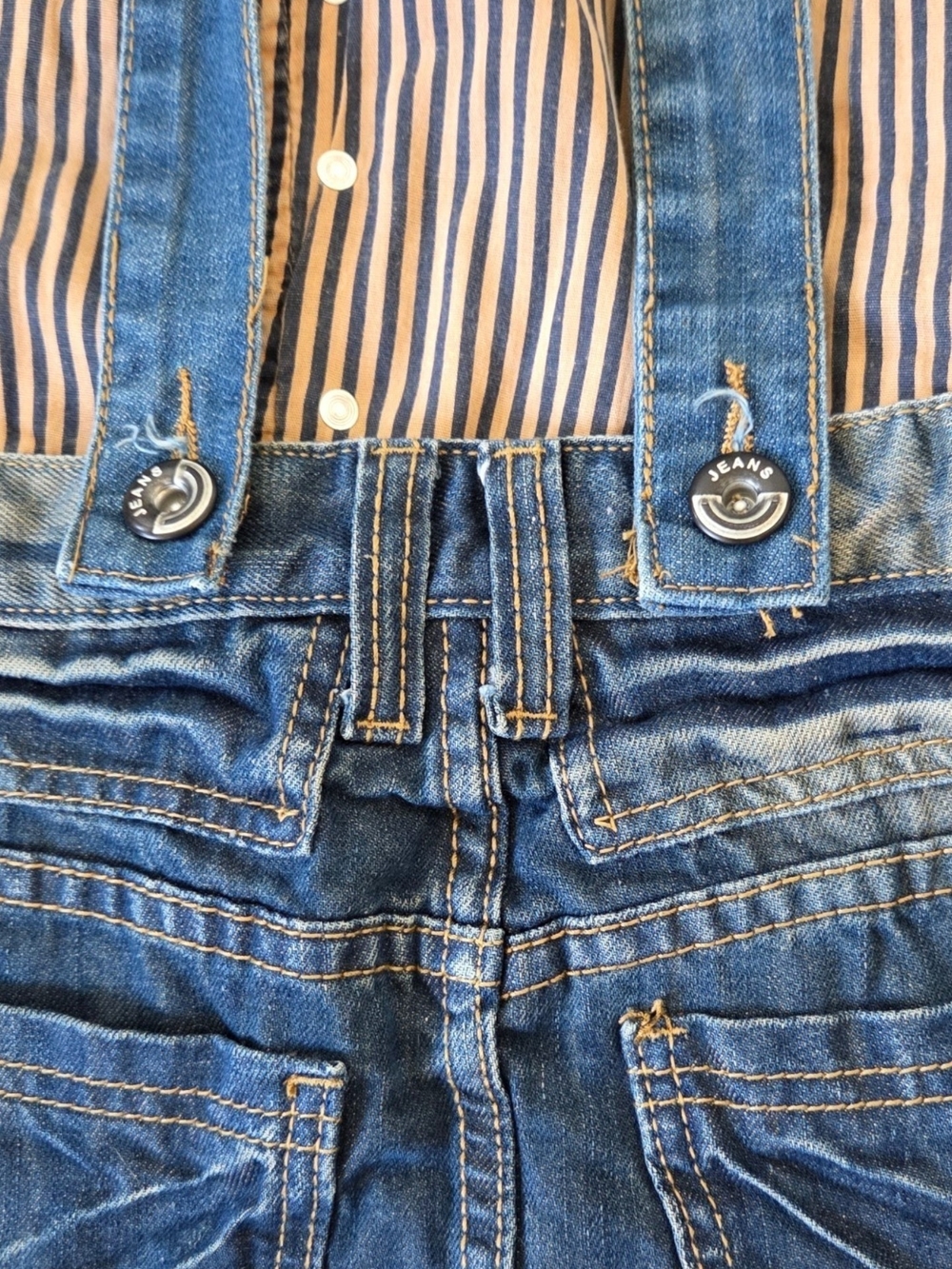 🌟Denim Overall Skirt Dress - Blue - Picture 7 of 8